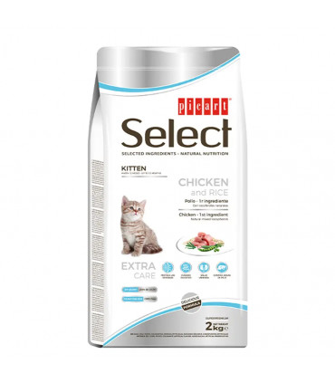 Picart Select Pollo y Arroz 2kg - Alimento para Gatitos (Kitten)